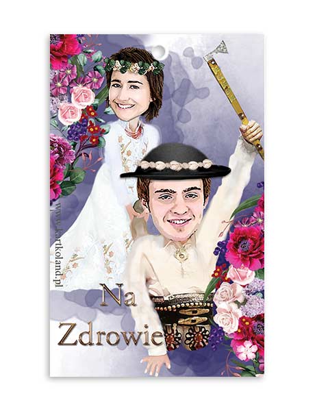 Zawieszka Ślub Noga 3 (kpl 12 szt.)      Granatowy