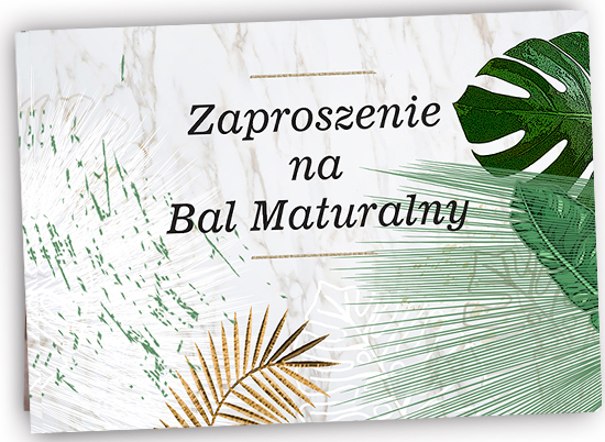 Zaproszenie Studniówka Paproć 