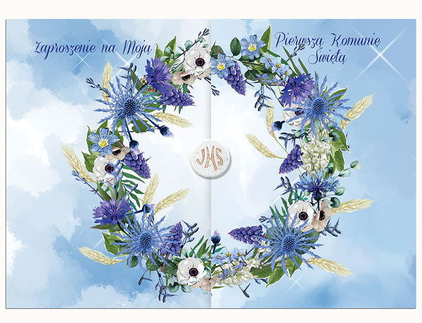 Zaproszenie Komunijne Wrota zd.4