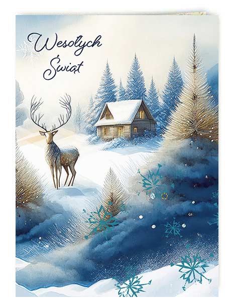 Kartka świąteczna firm. Zima2