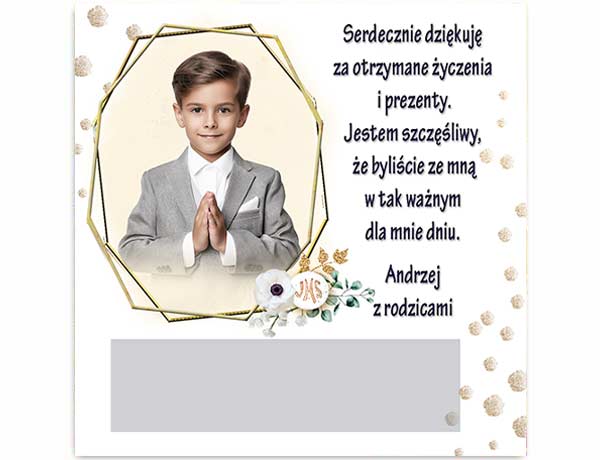 Karty kom. pod słodycz Kropki 1(kpl 12 szt.)  Biały 