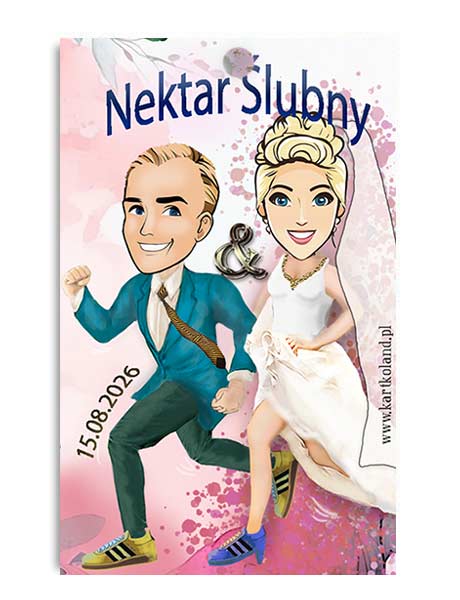 Zawieszka Ślub Biegamy 3 (kpl 12 szt.)      