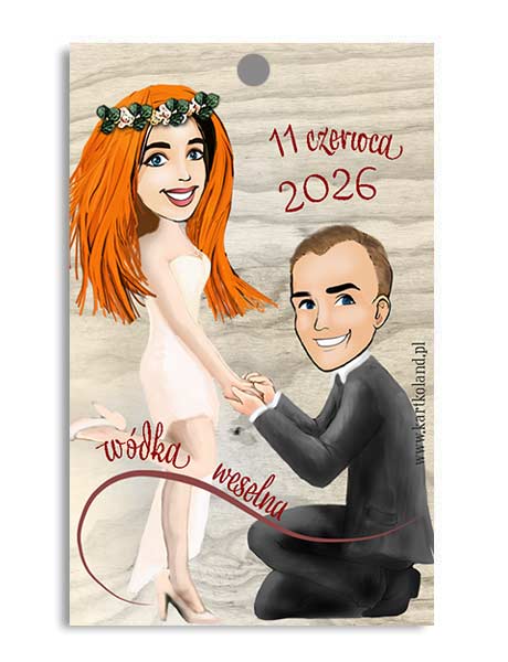 Zawieszka Ślub Zaręczyny 6 (kpl 12 szt.)  