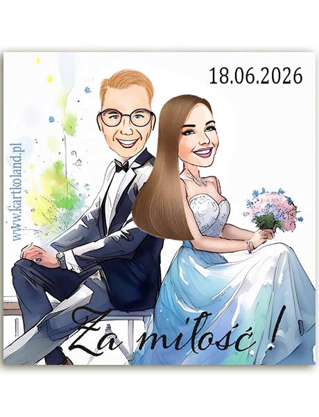 Zawieszka Ślub Siedzimy 3 (kpl 12 szt.) 