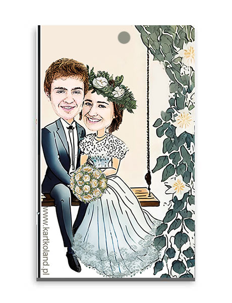 Zawieszka Ślub Huśtawka 1 (kpl 12 szt.)      