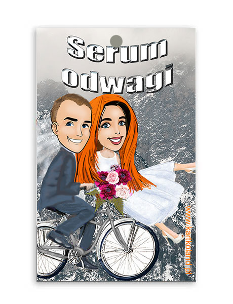 Zawieszka Ślub Rower 3 (kpl 12 szt.)    