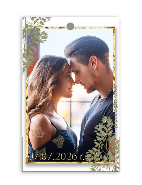 Zawieszka Ślub Classic 1  (kpl 12 szt.)    