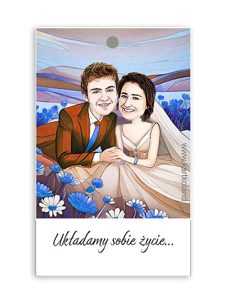 Zawieszka Ślub Parka 10 (kpl 12 szt.)        